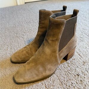 Anne Cole Taupe Heeled Boots